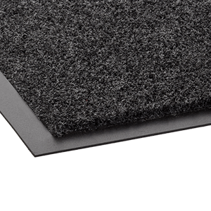 Crown Matting EC R023CH EcoPlus Rubber-Border Indoor Entrance Mat 2' x 3' Charcoal